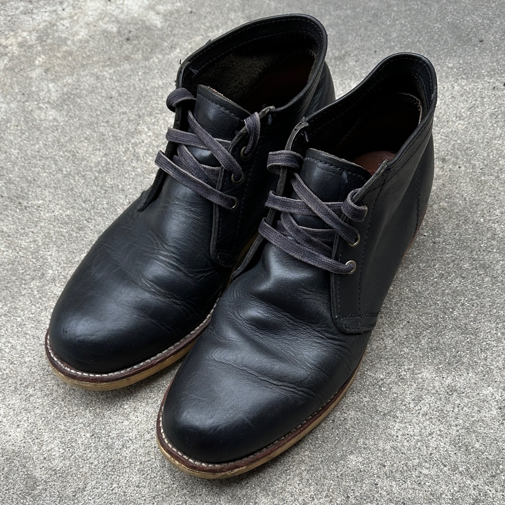RARE ORIGINAL CHIPPEWA | Men’s 13 Black Leather Chukka Boots Vintage 🇺🇸 Made